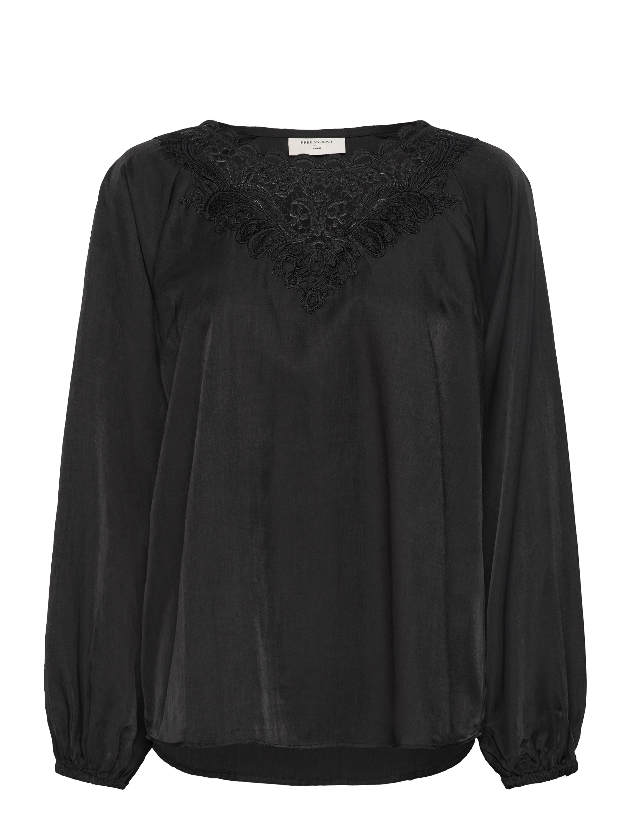 FREE/QUENT Fqsazy-Blouse, Kvinder, Blonde Bluse, Sort, Str: XS