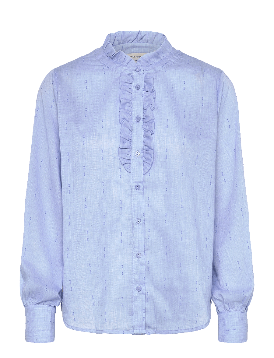 FREE/QUENT - FQRAYA-SHIRT - langärmlige hemden - wedgewood melange - 1