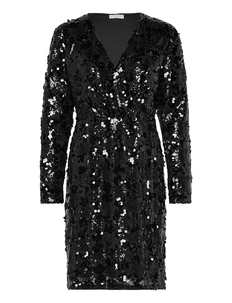 FREE/QUENT - FQSESA-DRESS - paillettenkleider - black - 0