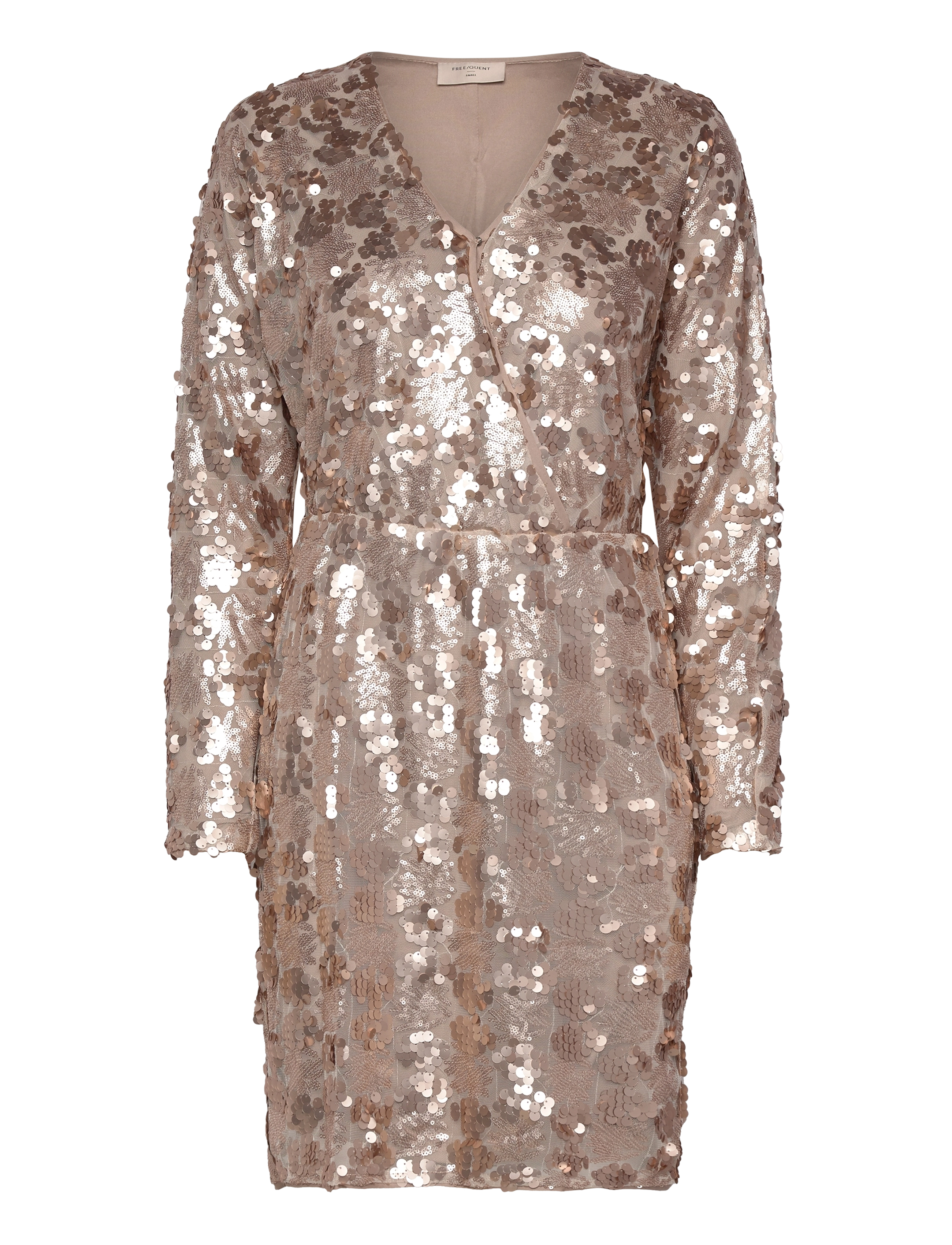 FREE/QUENT FQSESA-DRESS - Kleidid - SIMPLY TAUPE / gold