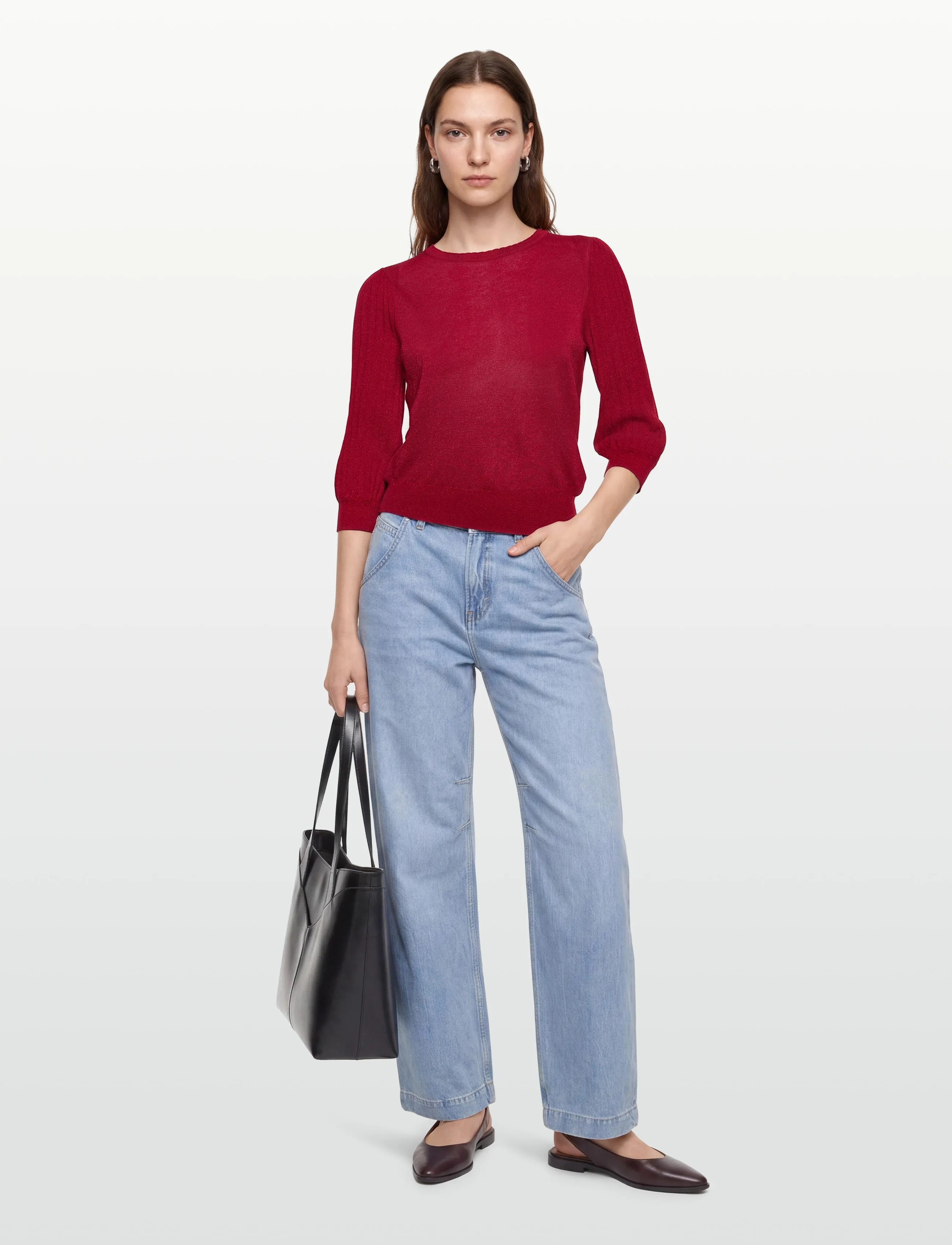 FREE/QUENT - FQGLITTA-PULLOVER - džemprid - chili pepper - 0