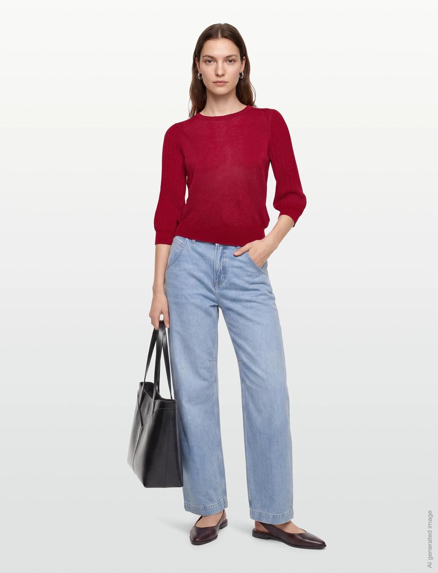 FREE/QUENT - FQGLITTA-PULLOVER - pullover - chili pepper - 0