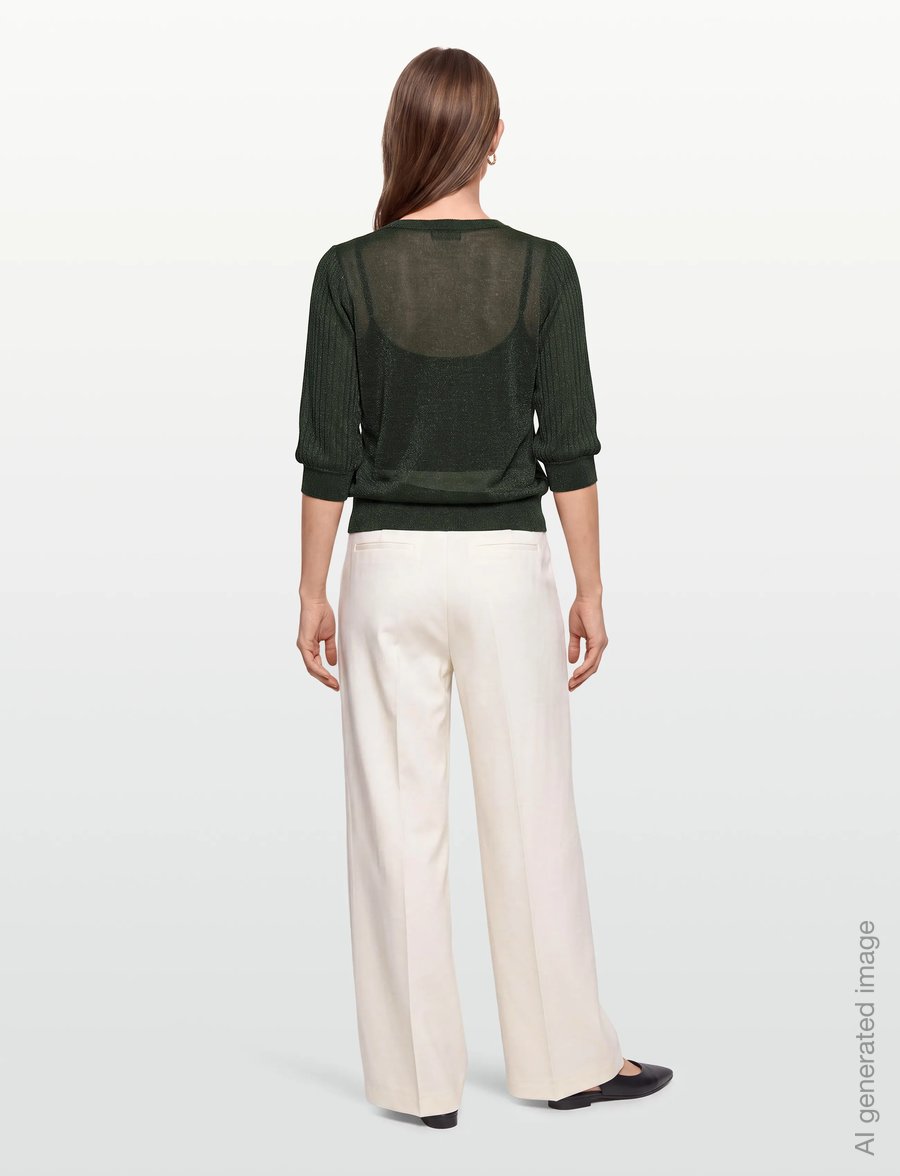 FREE/QUENT - FQGLITTA-PULLOVER - pullover - kombu green - 4