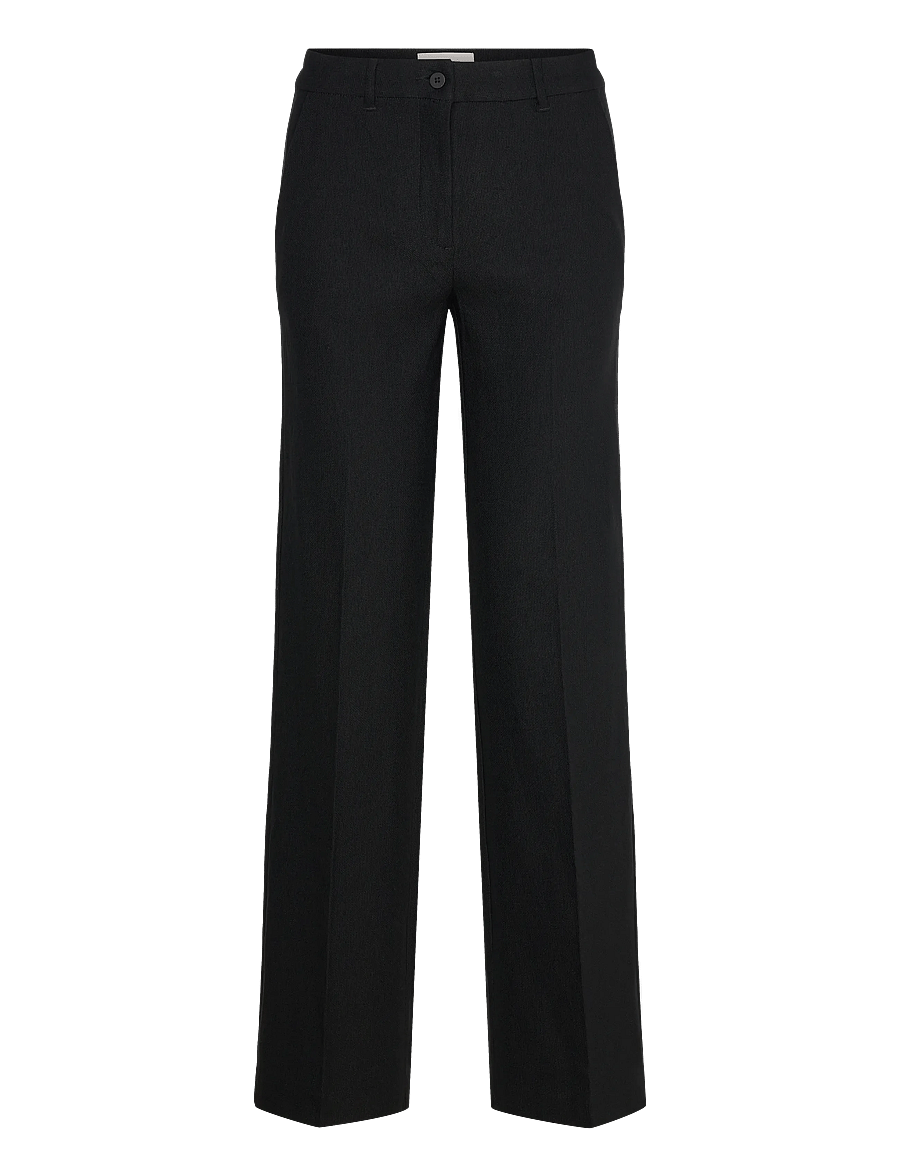 FREE/QUENT - FQRENO-PANTS - hose mit geradem bein - black - 1