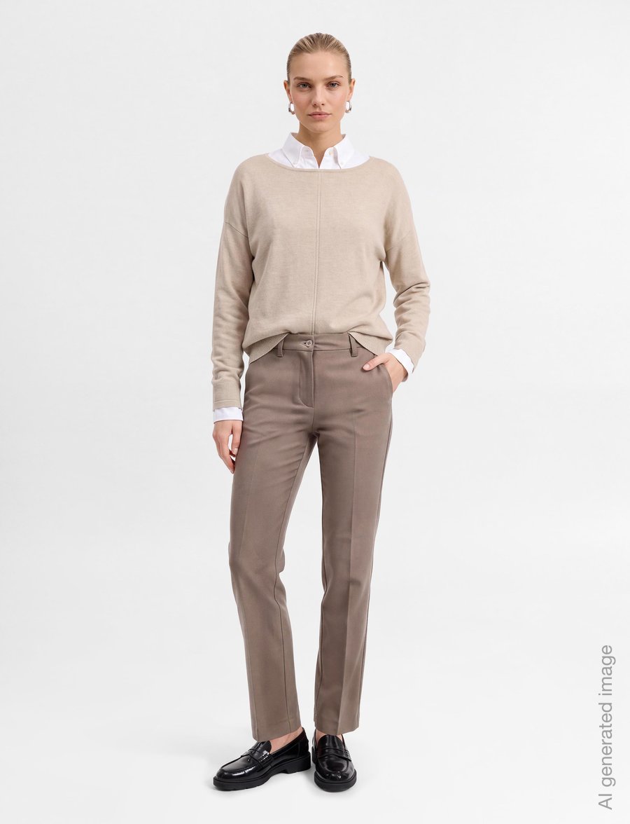 FREE/QUENT - FQRENO-PANTS - hose mit geradem bein - morel - 0