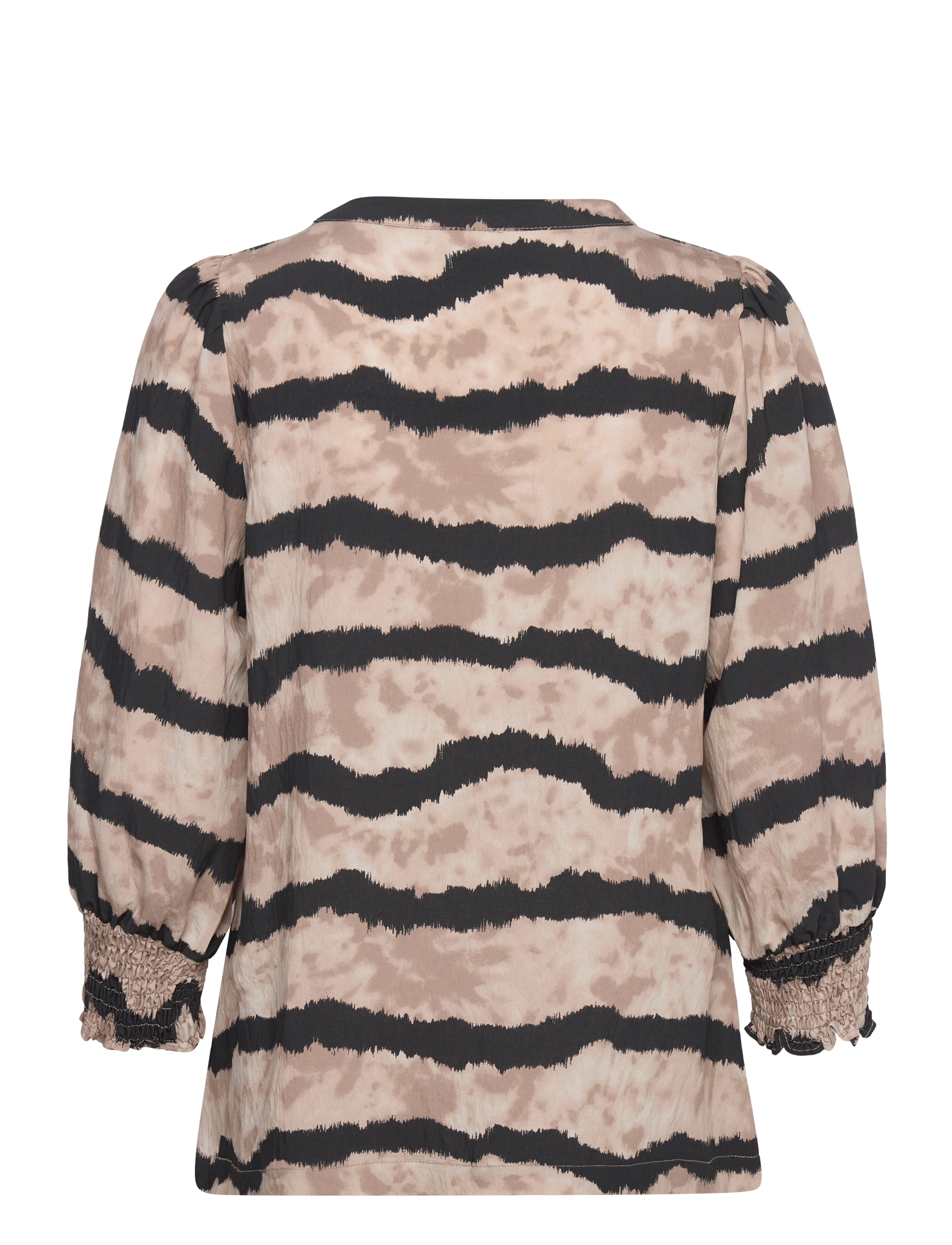 FREE/QUENT - FQABY-SHIRT - taupe gray w. black - 1