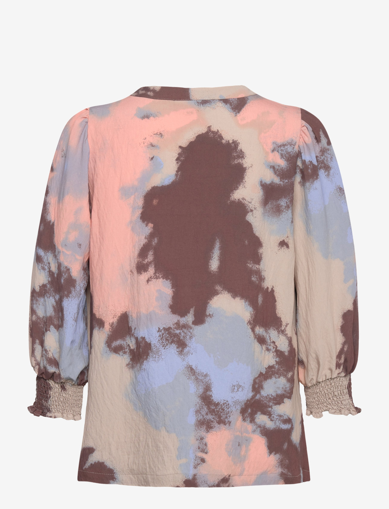 FREE/QUENT - FQABY-SHIRT - langärmlige blusen - simply taupe w. coral pink - 1