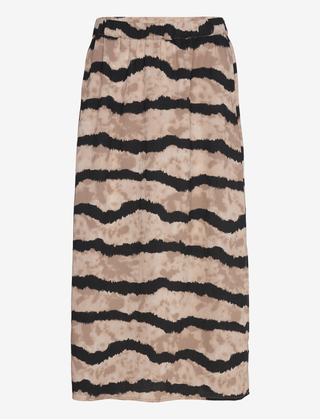 FREE/QUENT - FQABY-SKIRT - midi kjolar - taupe gray w. black - 0