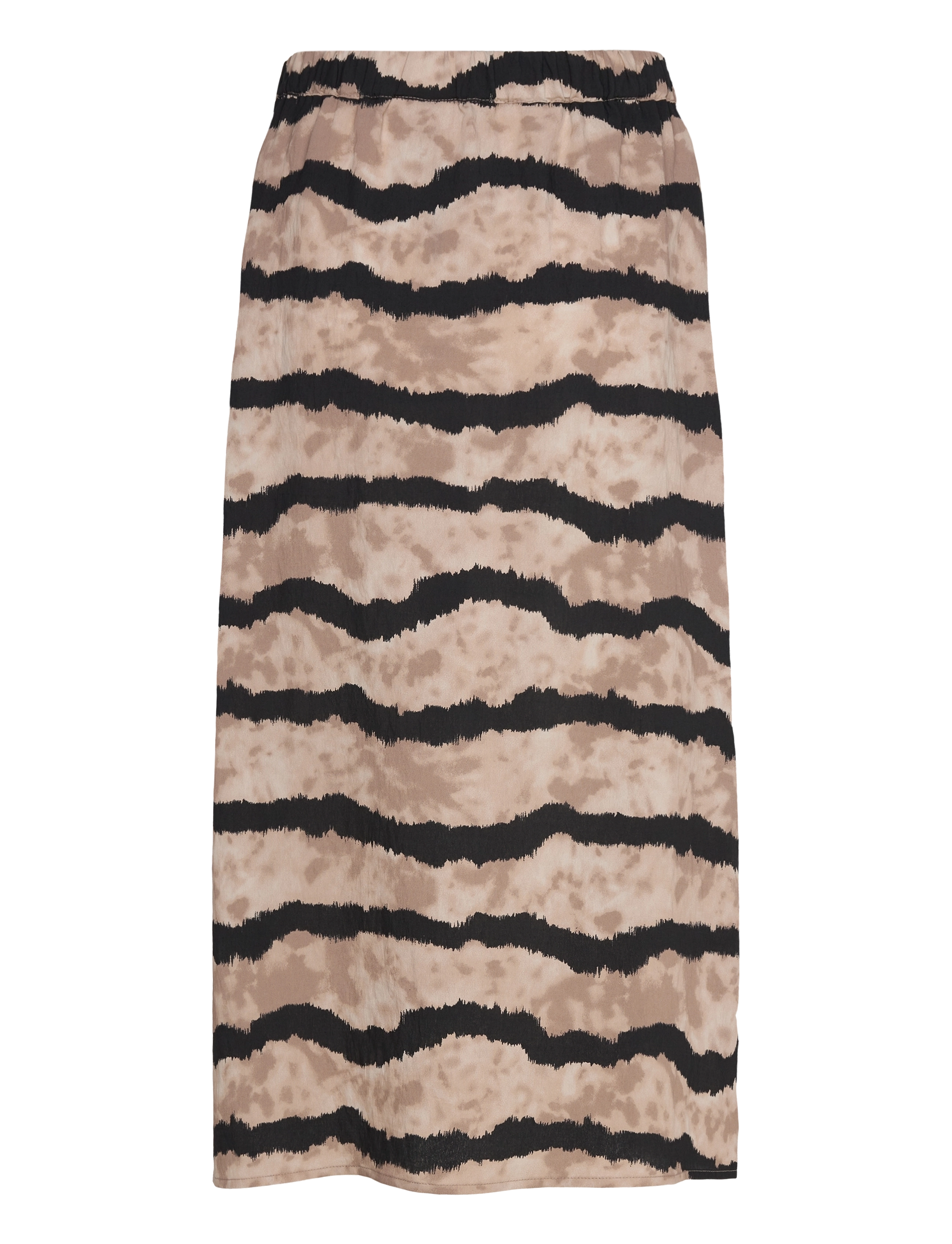 FREE/QUENT - FQABY-SKIRT - midi skirts - taupe gray w. black - 1