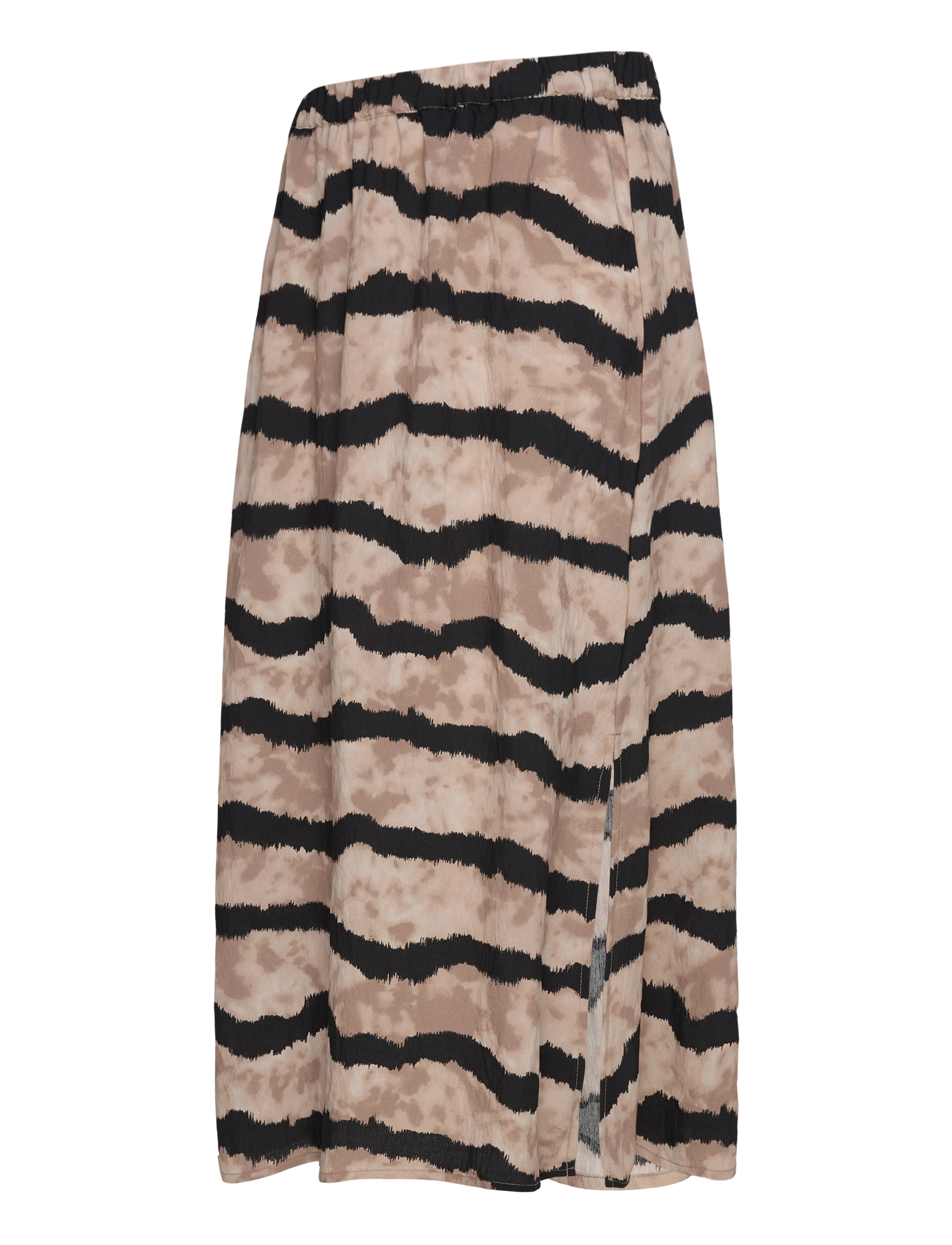 FREE/QUENT - FQABY-SKIRT - midi skirts - taupe gray w. black - 2