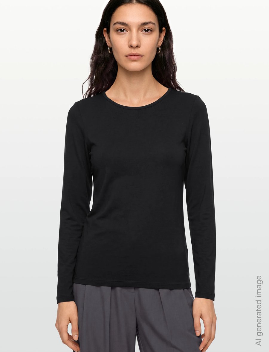 FREE/QUENT - FQLIANA-TEE - langärmlige tops - black - 3
