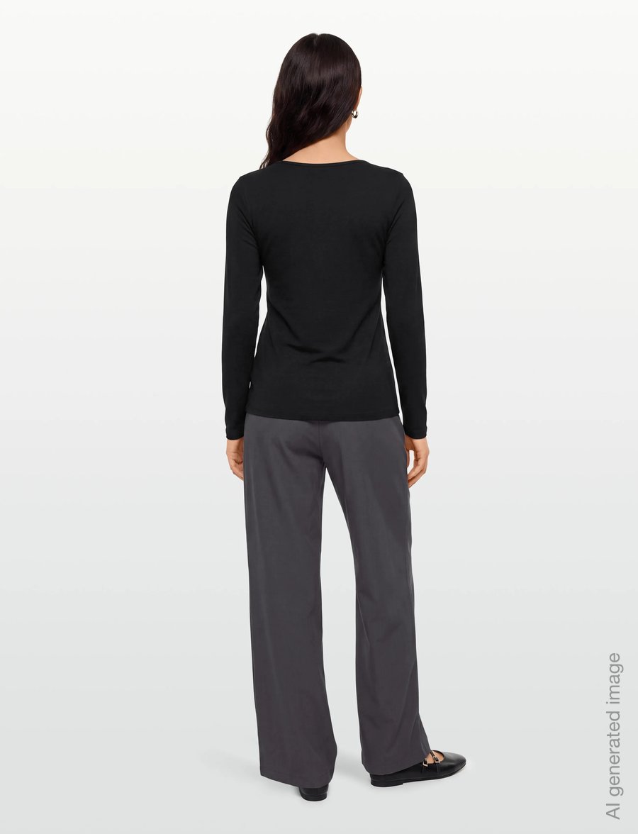 FREE/QUENT - FQLIANA-TEE - langärmlige tops - black - 4