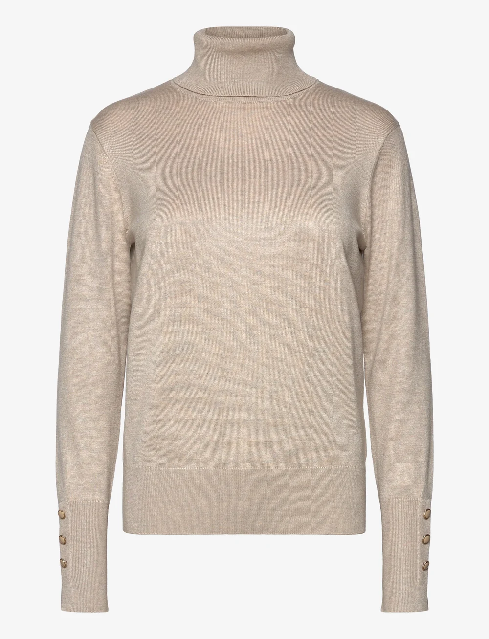 FREE/QUENT - FQKATIE-PULLOVER - turtlenecks - moonbeam melange - 0