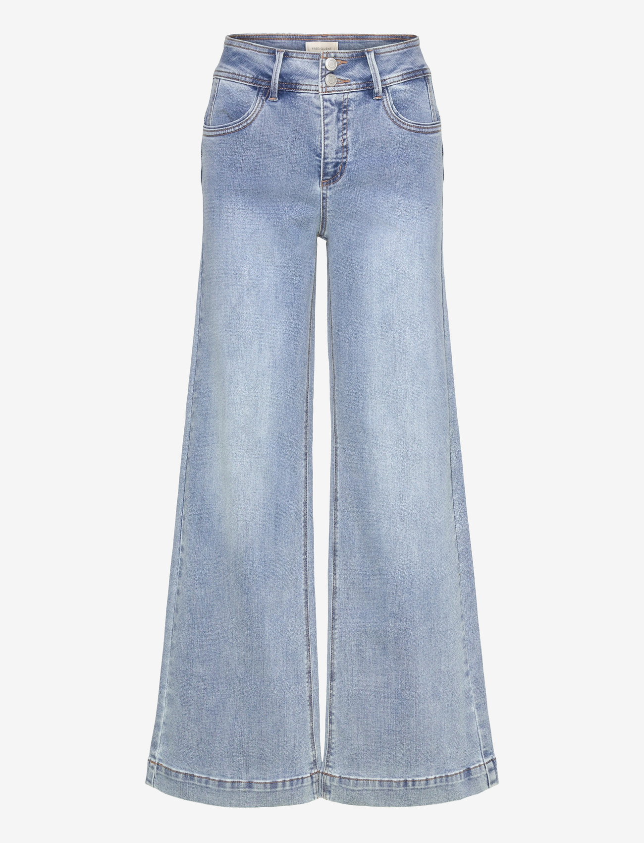FREE/QUENT - FQLOPEZ-JEANS - hosen mit weitem bein - light blue denim - 1