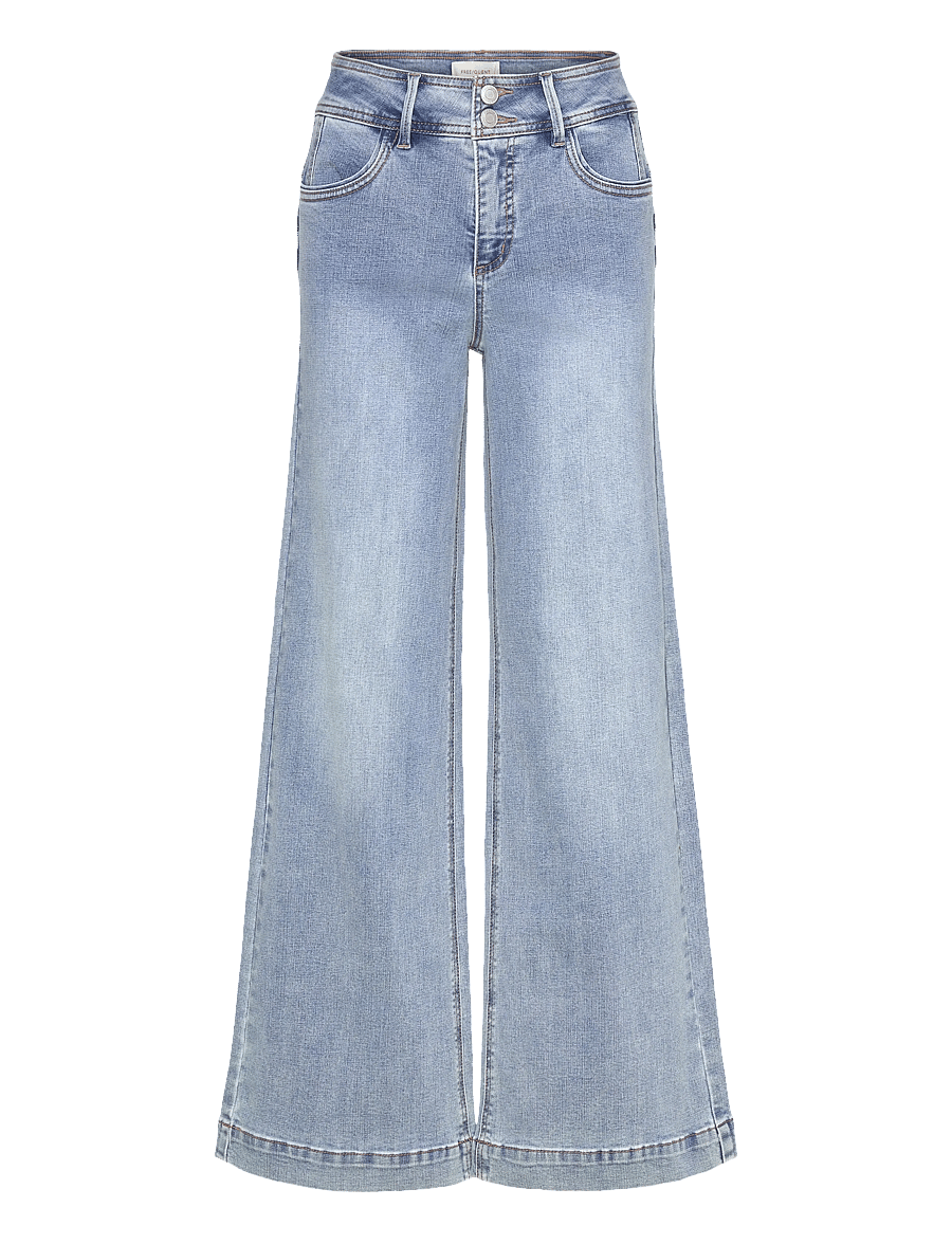 FREE/QUENT - FQLOPEZ-JEANS - brede jeans - light blue denim - 1