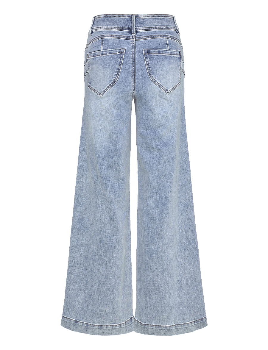 FREE/QUENT - FQLOPEZ-JEANS - brede jeans - light blue denim - 2