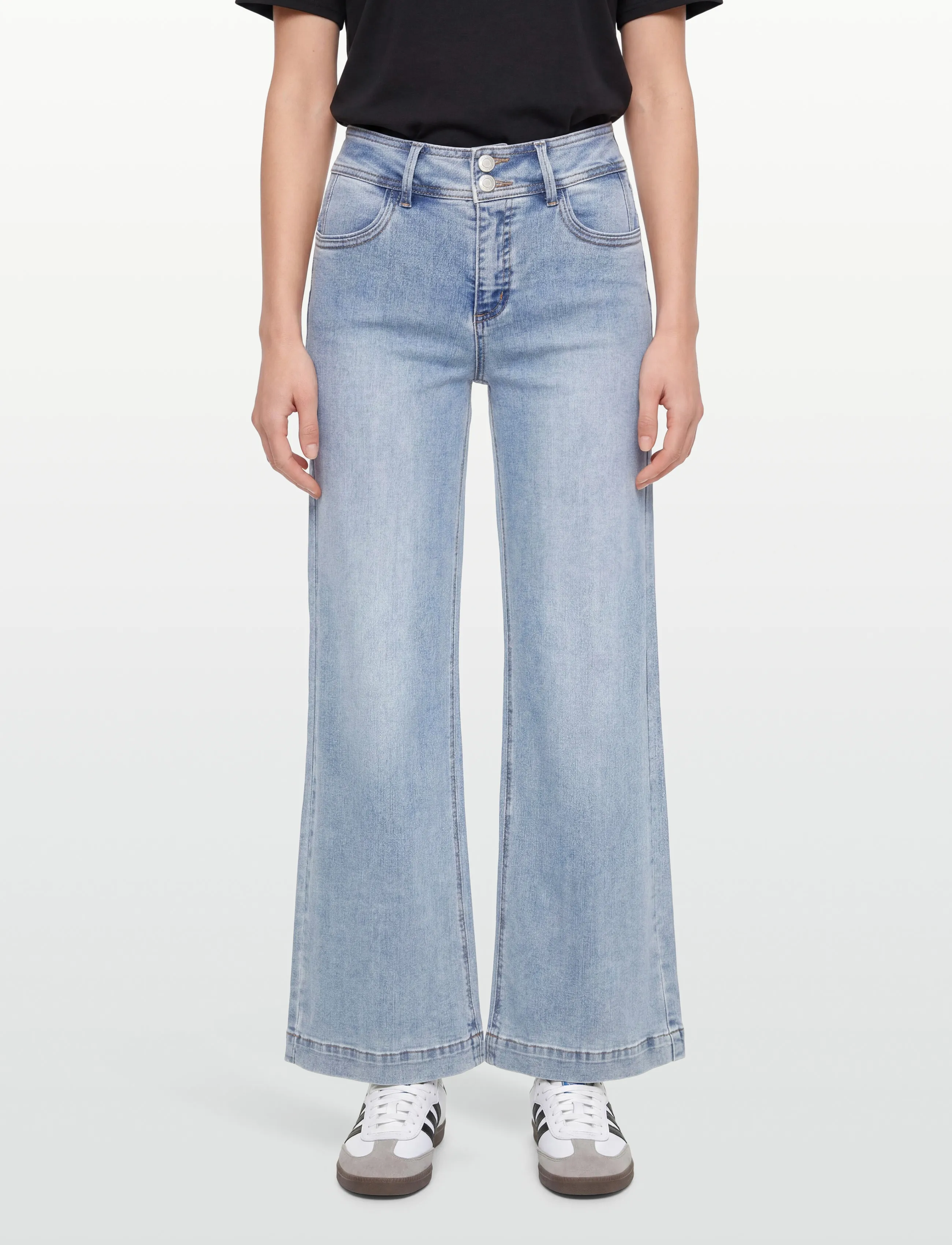 FREE/QUENT - FQLOPEZ-JEANS - wide leg jeans - light blue denim - 3