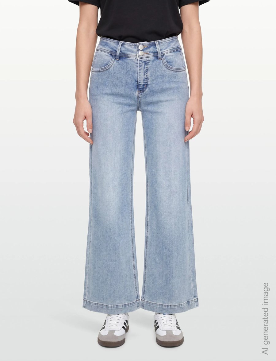 FREE/QUENT - FQLOPEZ-JEANS - brede jeans - light blue denim - 3