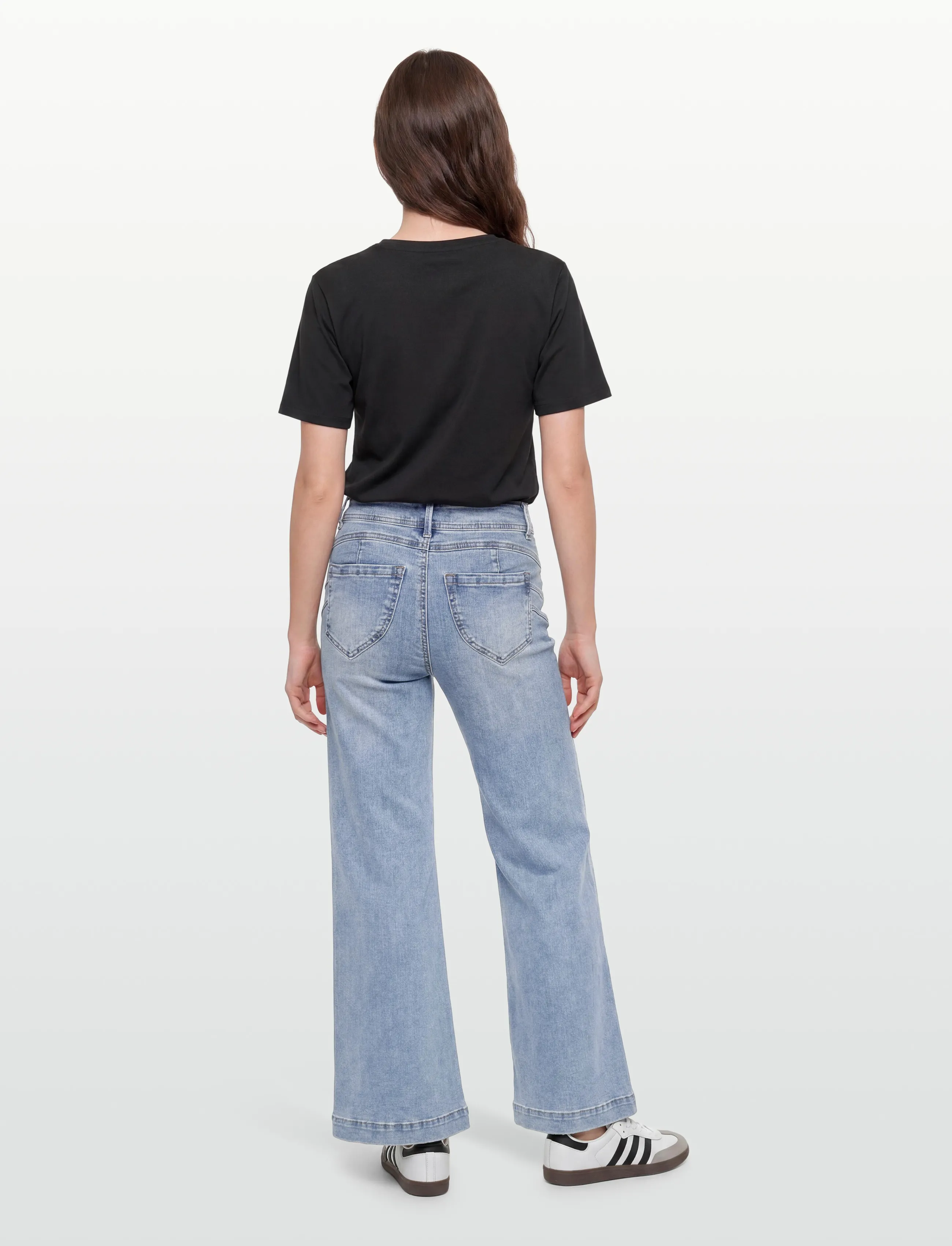FREE/QUENT - FQLOPEZ-JEANS - wide leg jeans - light blue denim - 4