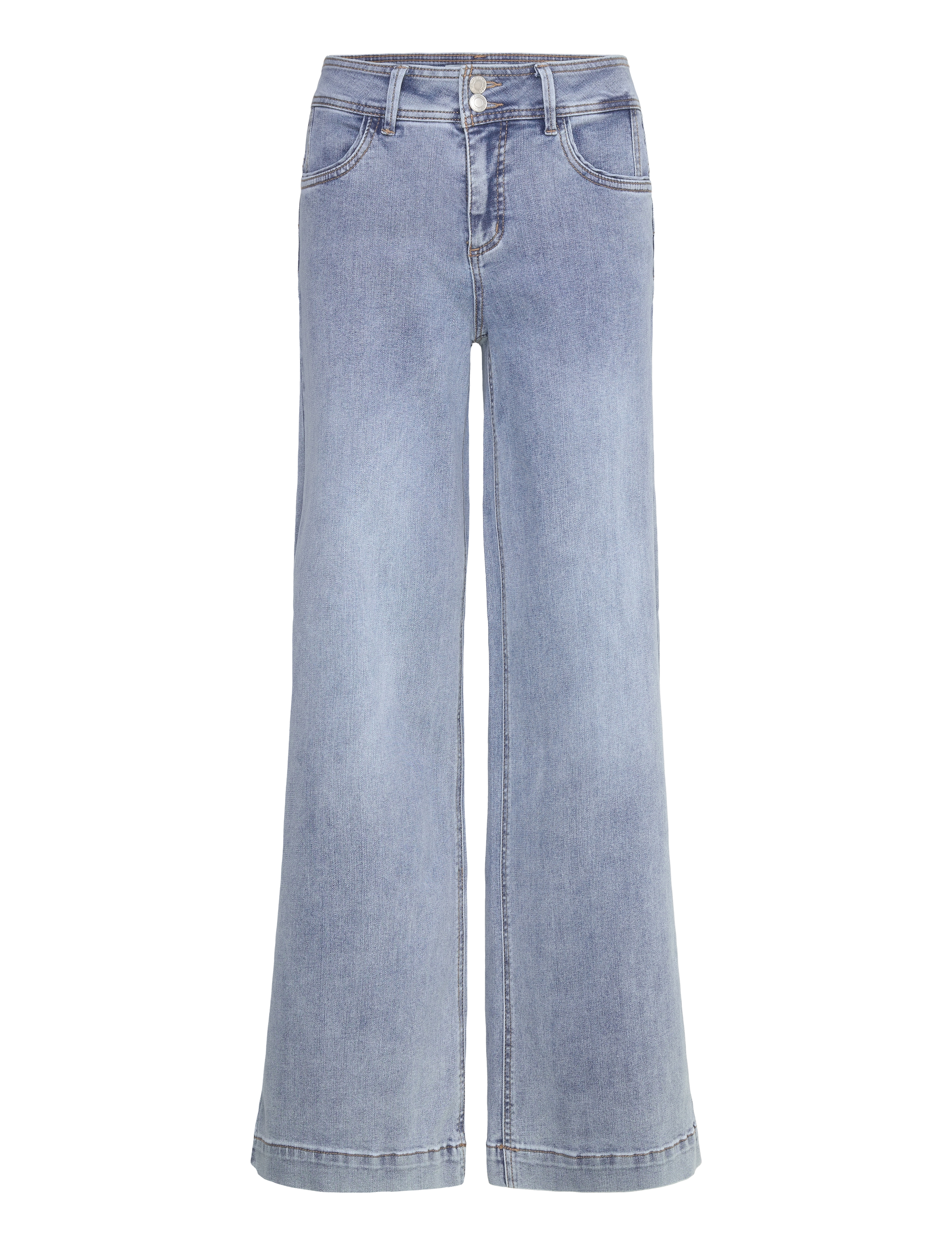 FREE/QUENT FQLOPEZ-JEANS - Denim-tyylit - LIGHT BLUE DENIM / blue