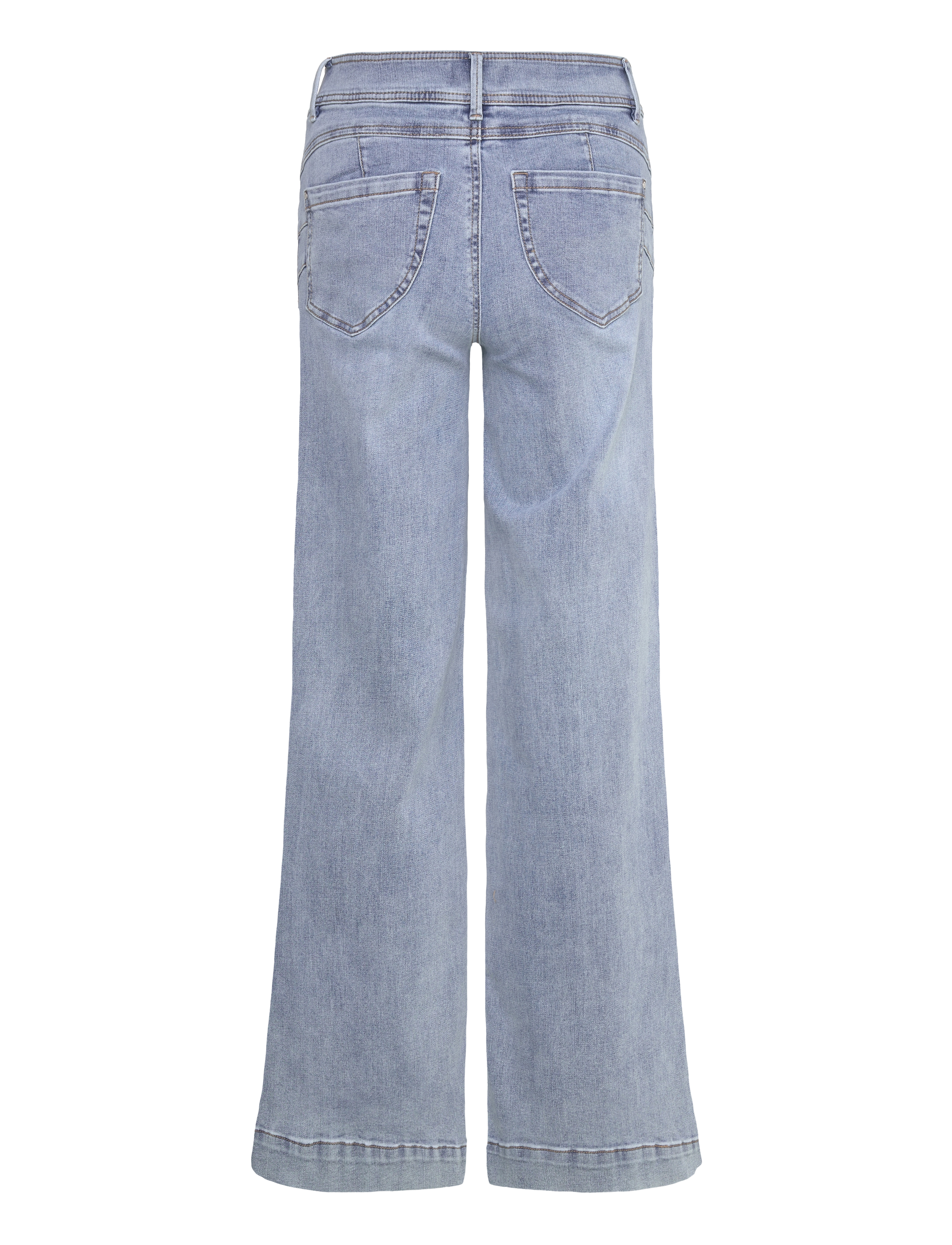 FREE/QUENT - FQLOPEZ-JEANS - platūs džinsai - light blue denim - 2