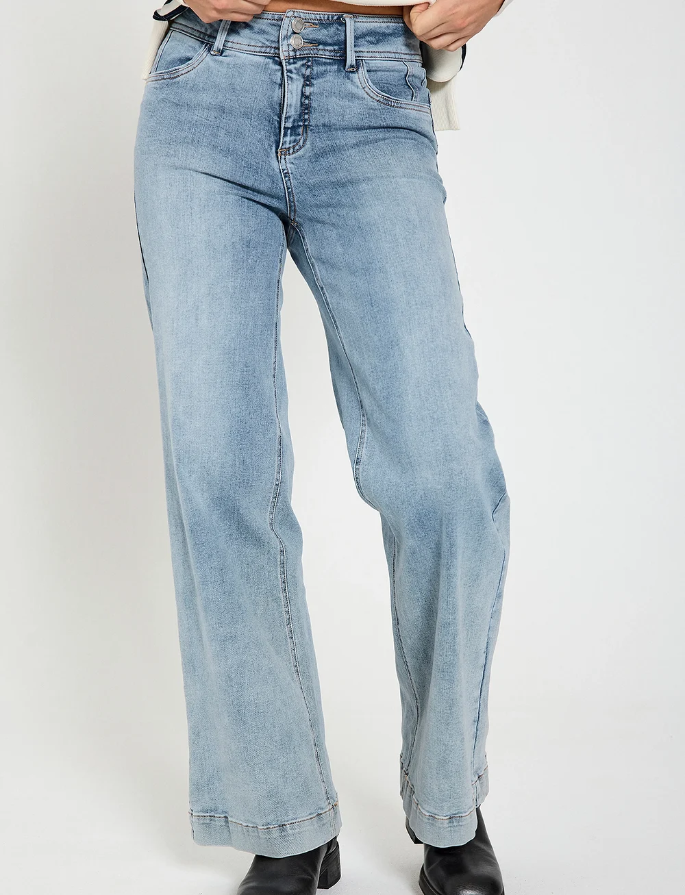 FREE/QUENT - FQLOPEZ-JEANS - vida jeans - light blue denim - 0