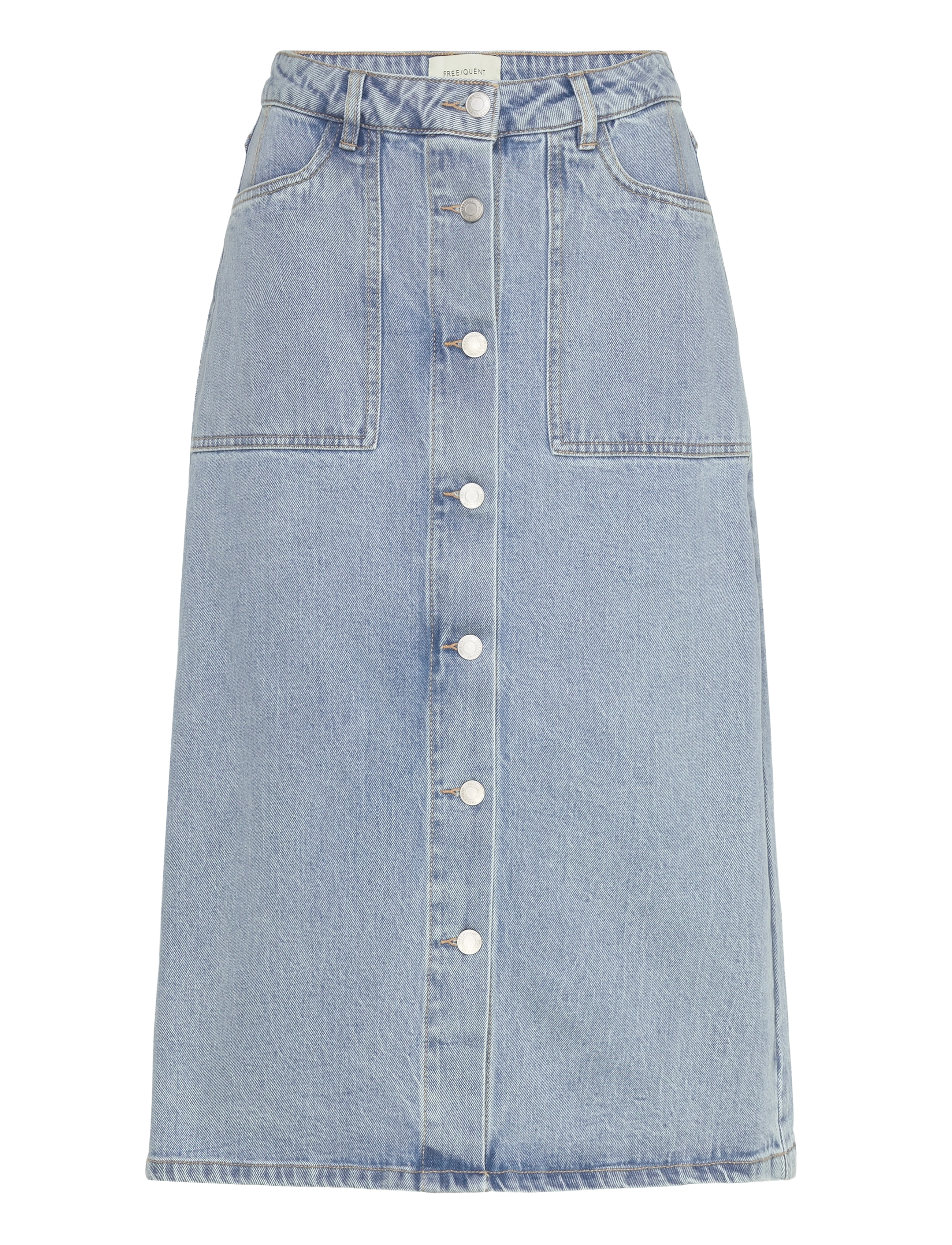 FREE/QUENT - Skirt  - light blue denim - 1