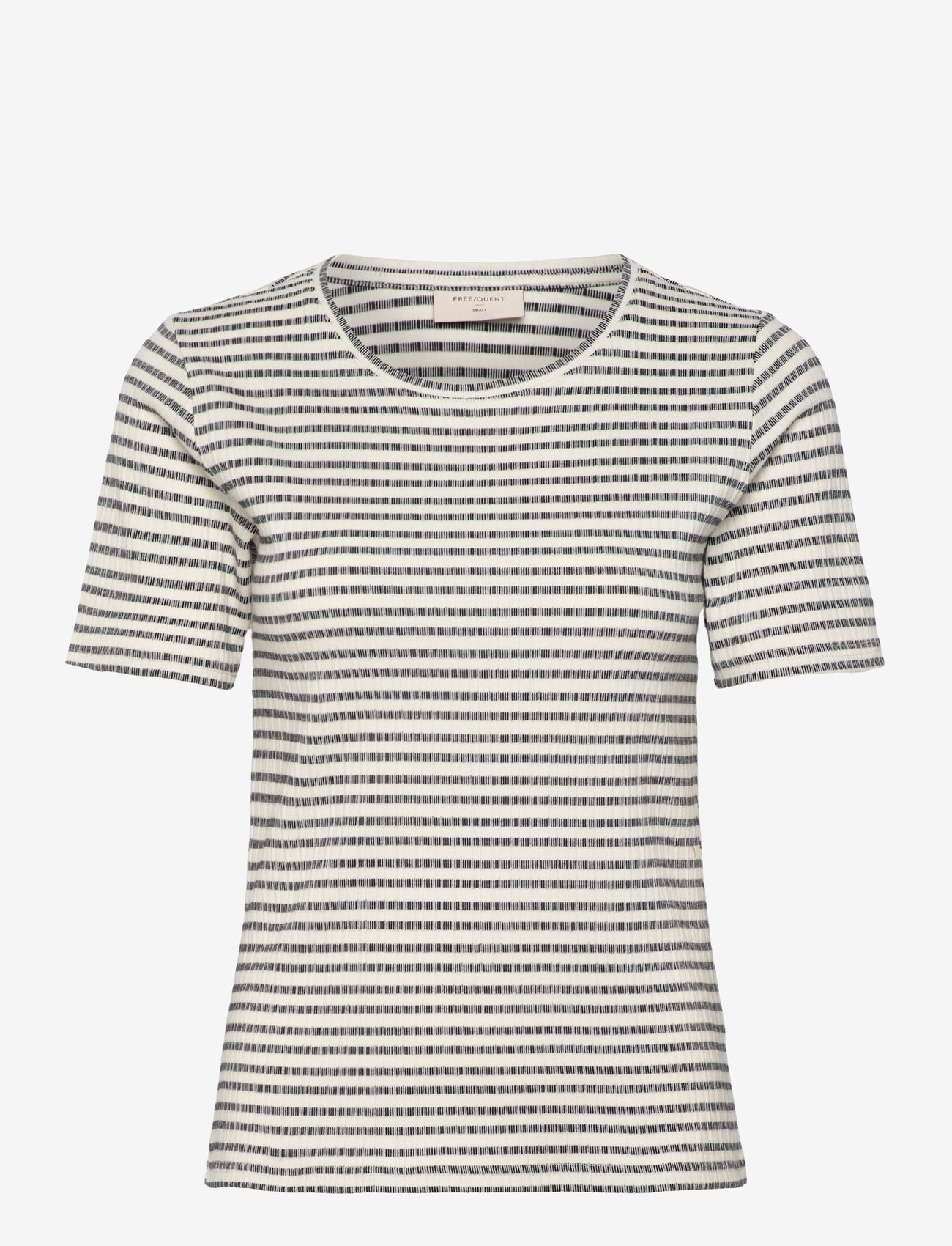 FREE/QUENT - T-shirt - herbstliche kleidung - star off-white w. black - 0