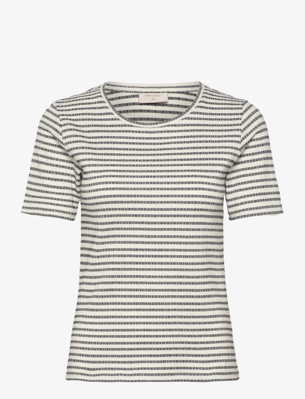 FREE/QUENT - T-shirt - t-shirts - star off-white w. black - 0