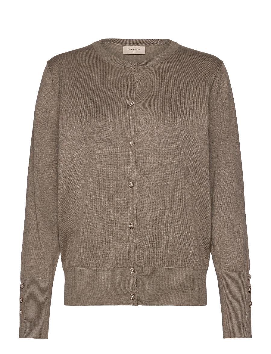 FREE/QUENT - FQKATIE-CARDIGAN - kardiganai - silver mink melange - 0