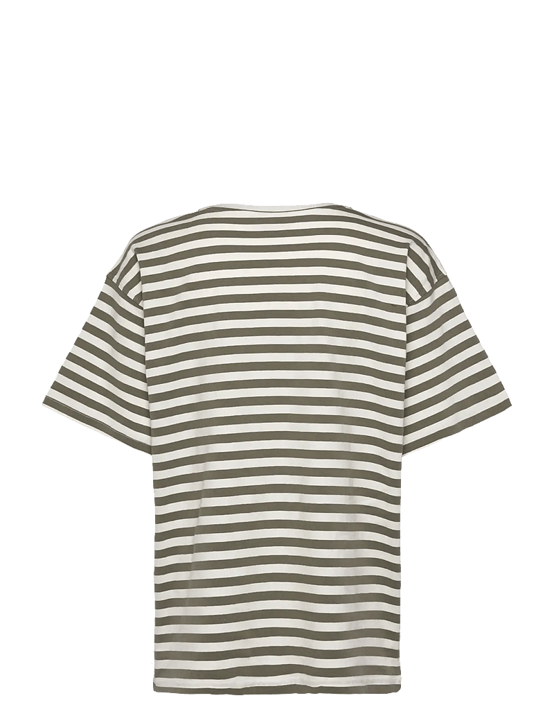 FREE/QUENT - FQFENJAL-TEE - marškinėliai - deep lichen green w. off-white - 1