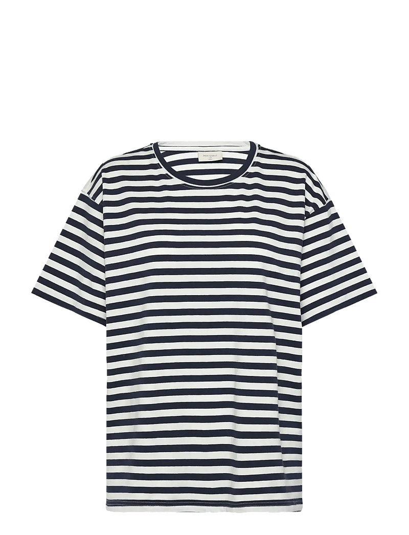 FREE/QUENT - FQFENJAL-TEE - t-shirts - navy blazer w. off-white - 0