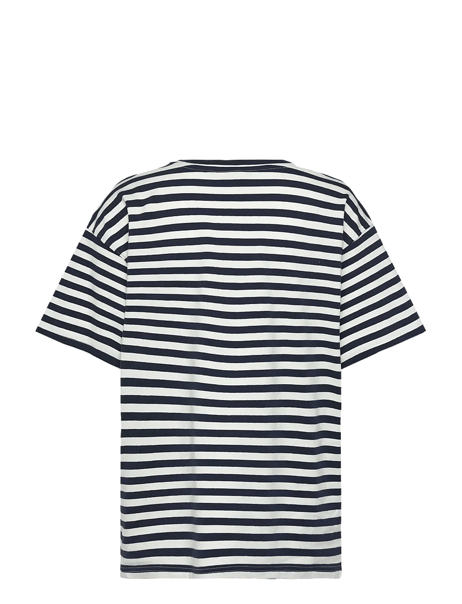 FREE/QUENT - FQFENJAL-TEE - t-shirts - navy blazer w. off-white - 1
