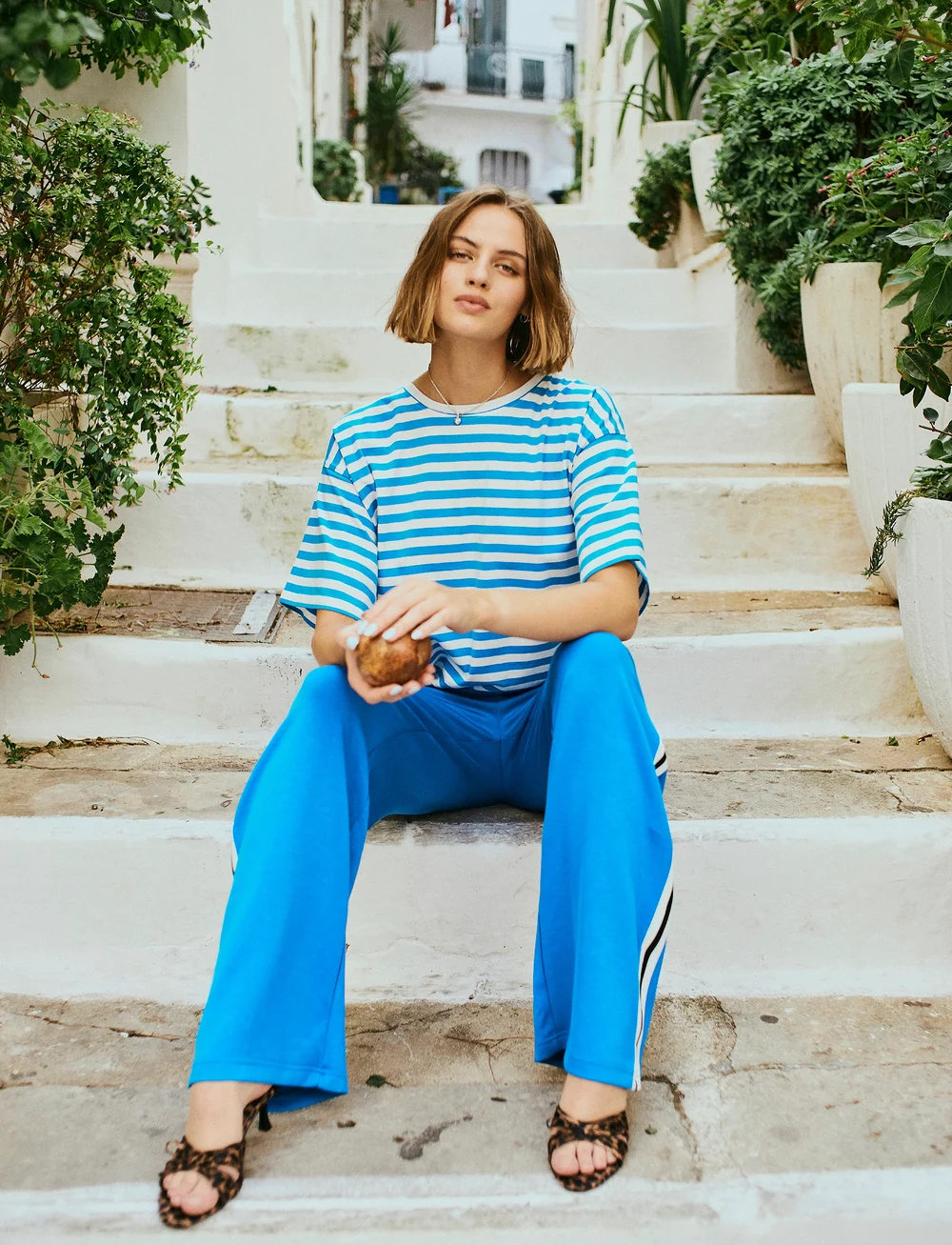 FREE/QUENT - FQFENJAL-TEE - t-särgid - skydiver w. off-white - 0