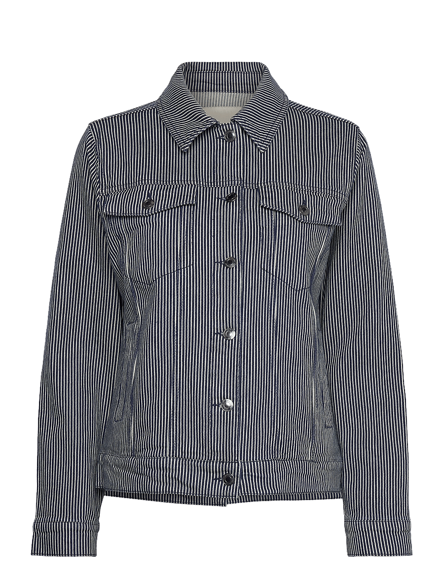FREE/QUENT - FQMELLY-JACKET - overshirts - off-white w. navy blazer - 1