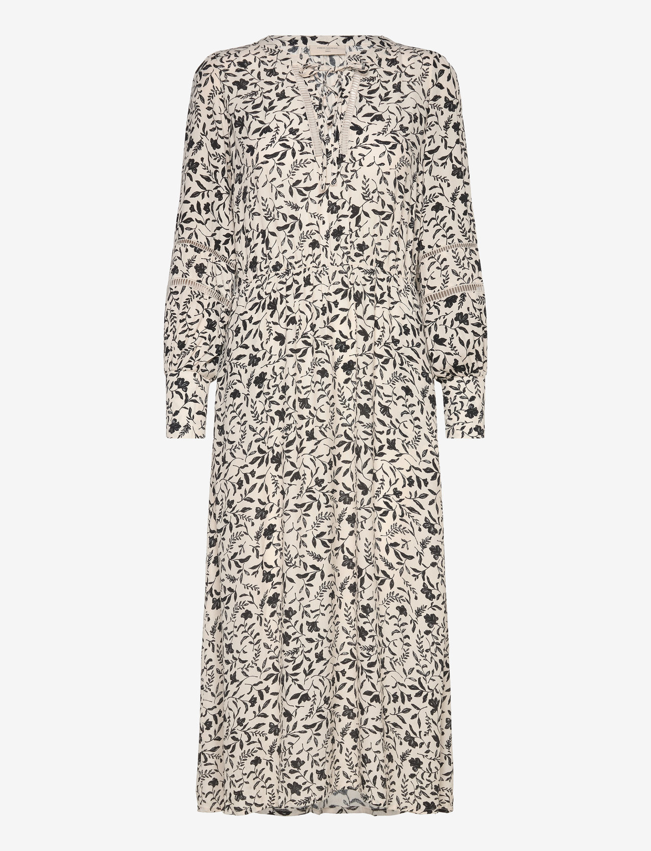 FREE/QUENT - FQLOVY-DRESS - vidutinio ilgio suknelės - moonbeam w. black - 1