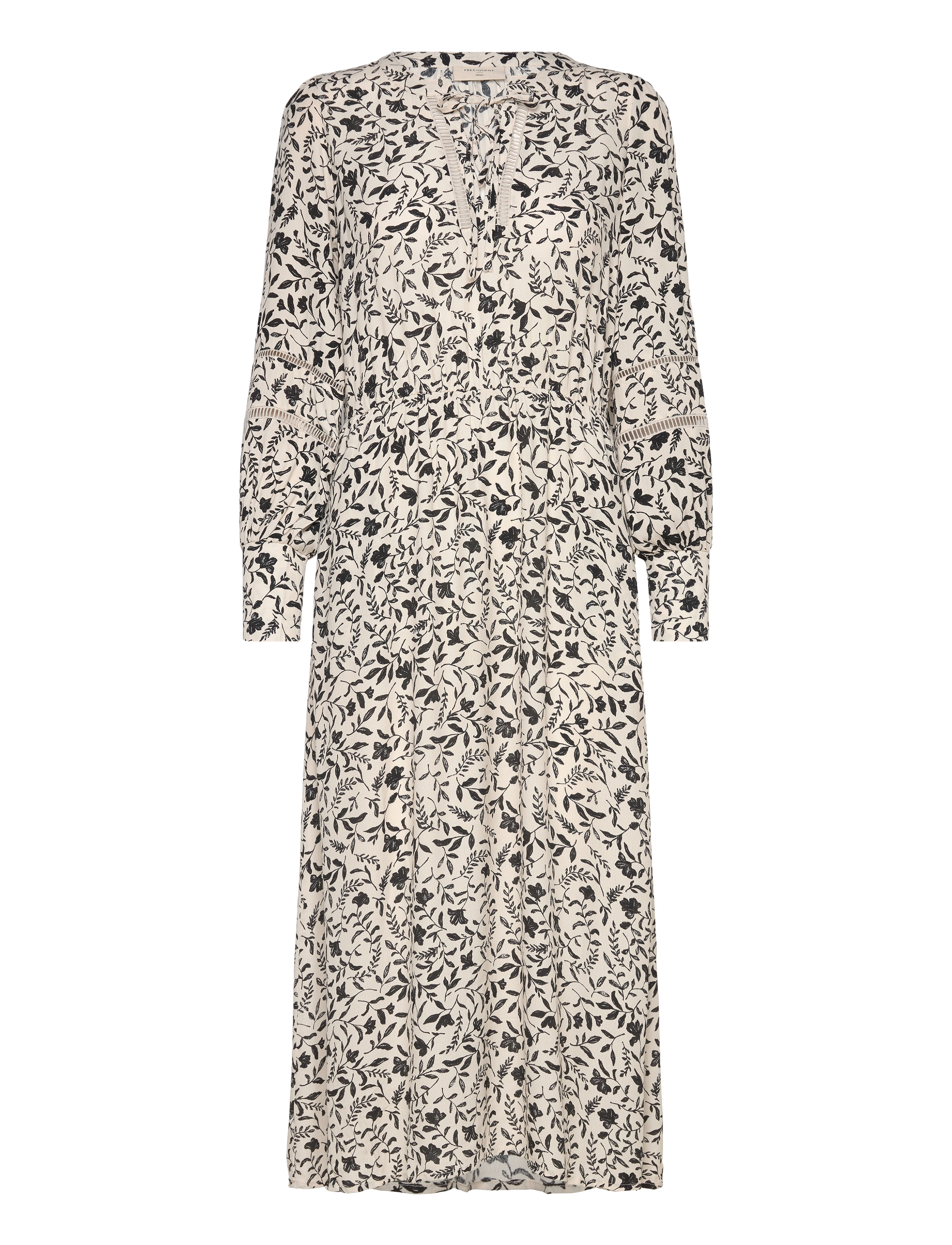 FREE/QUENT - FQLOVY-DRESS - moonbeam w. black - 1