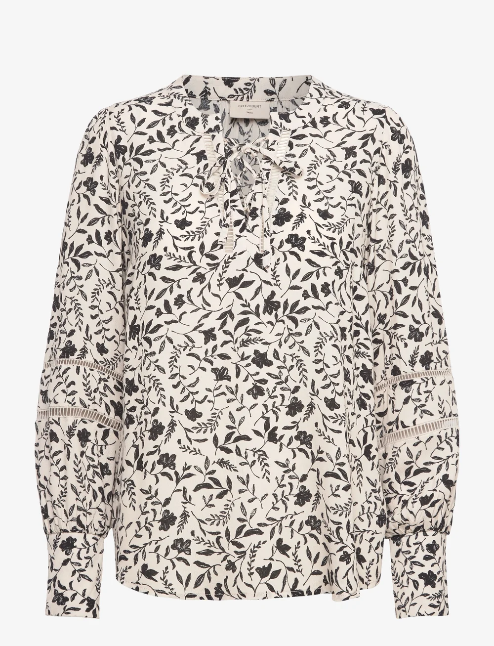 FREE/QUENT - FQLOVY-BLOUSE - långärmade blusar - moonbeam w. black - 0