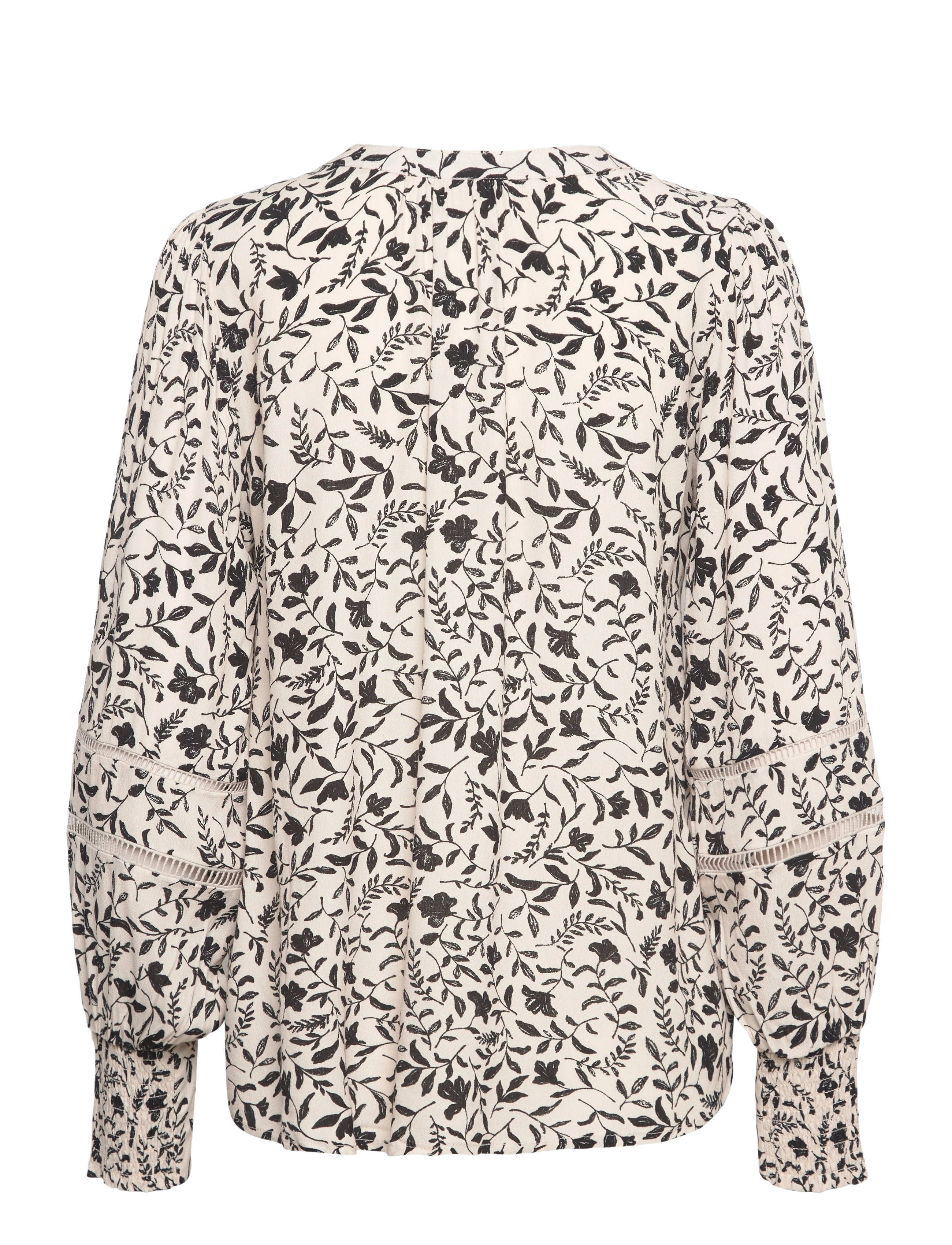 FREE/QUENT - FQLOVY-BLOUSE - moonbeam w. black - 1