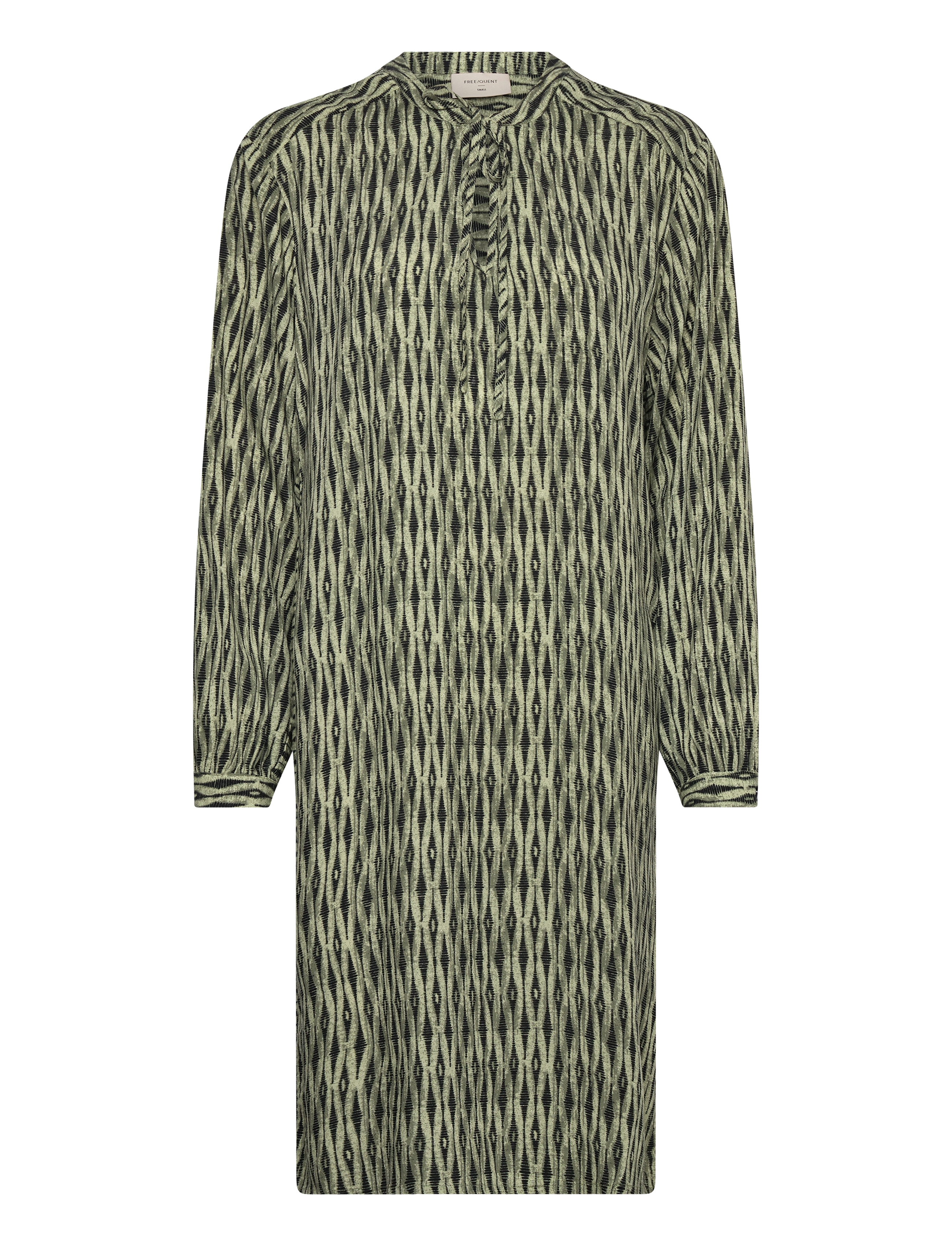 FREE/QUENT FQADNEY-DRESS - Kleider - DEEP LICHEN GREEN W. BLACK / khaki/green