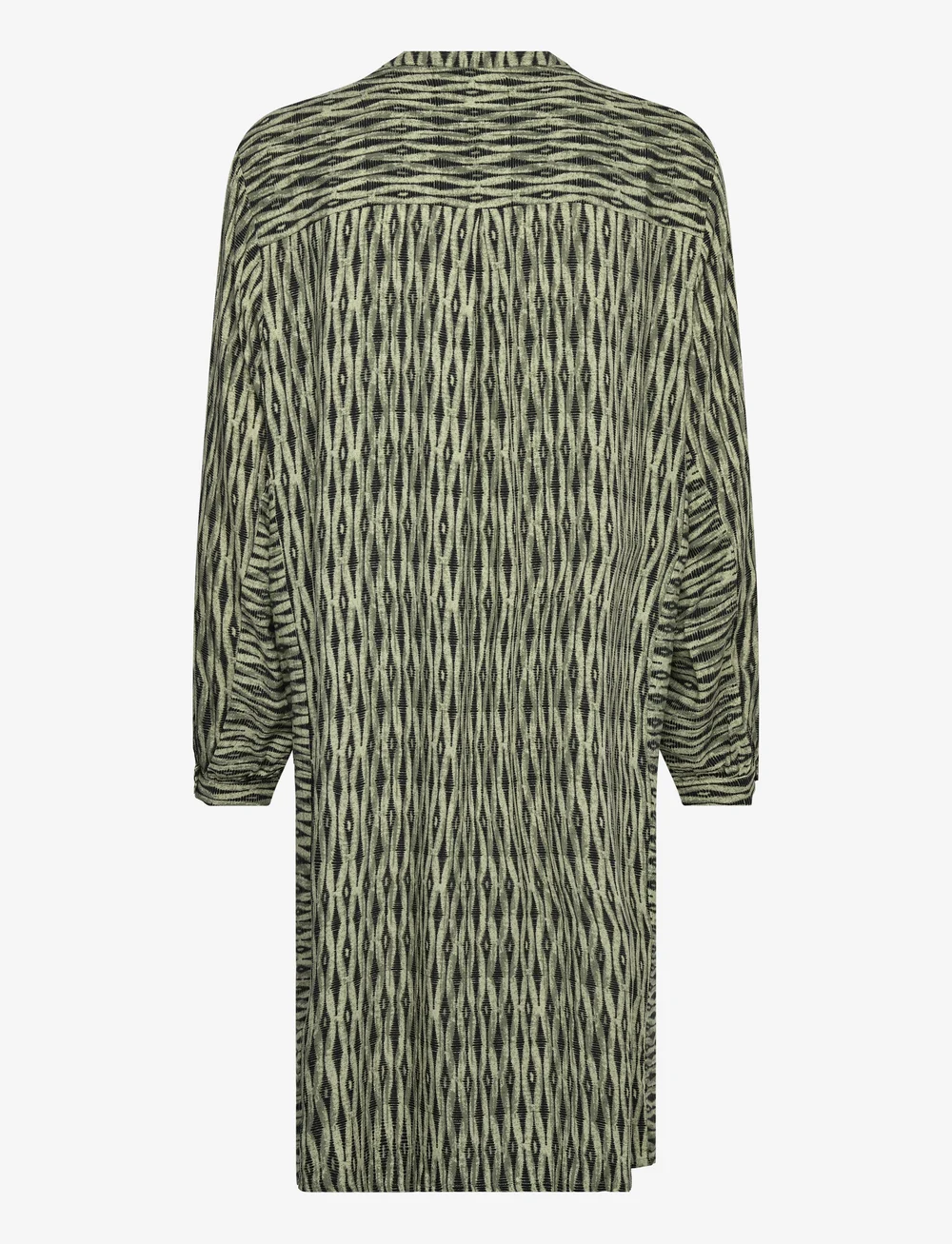 FREE/QUENT - Dress from Freequent in a light material with cut and sew details for a contrast - summer dresses - deep lichen green w. black - 1