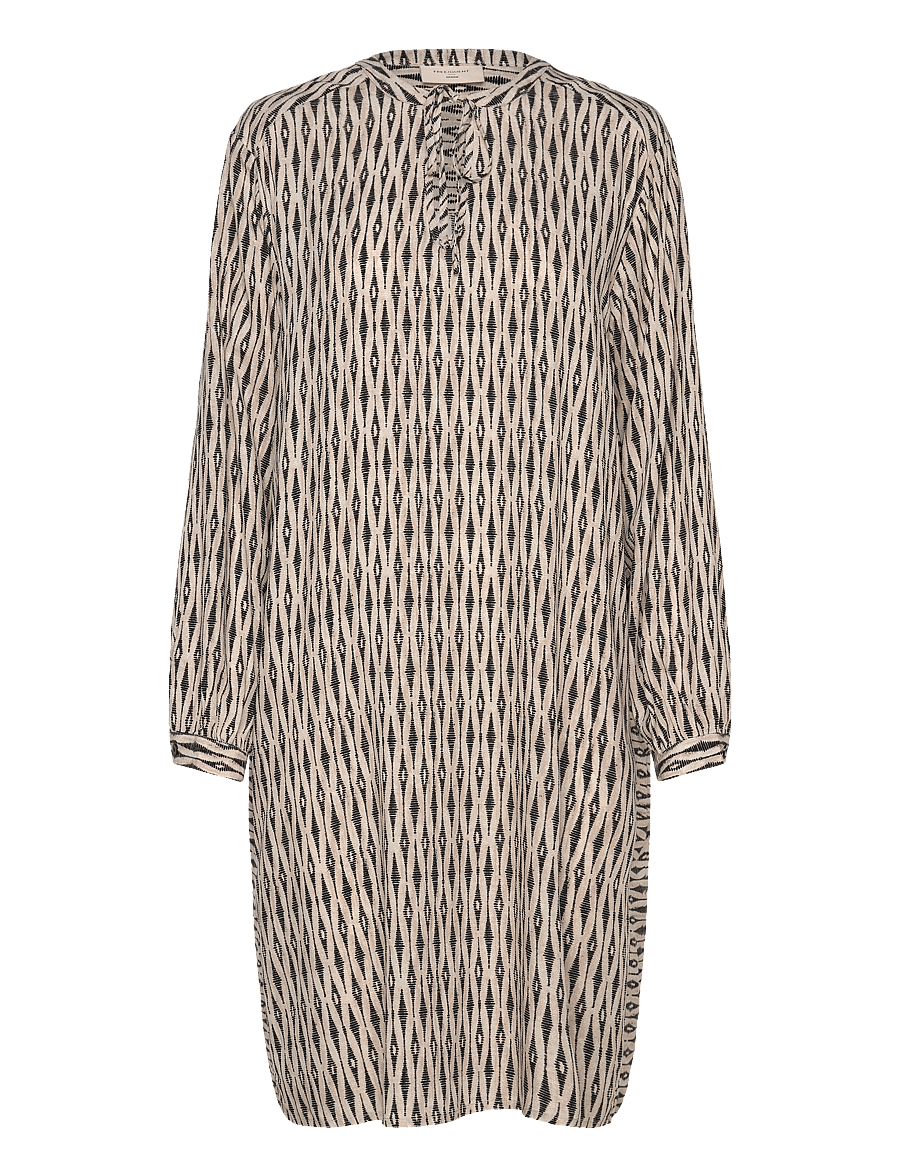 FREE/QUENT - FQADNEY-DRESS - sommerkjoler - moonbeam w. black - 1