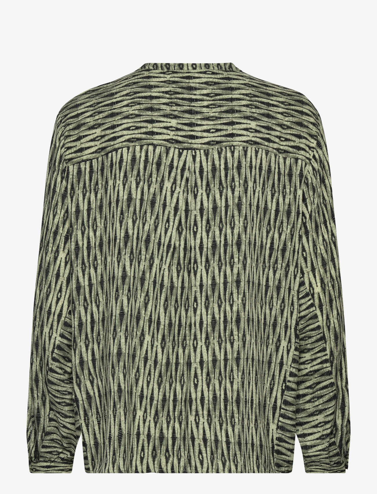 FREE/QUENT - Blouse  - langærmede bluser - deep lichen green w. black - 1