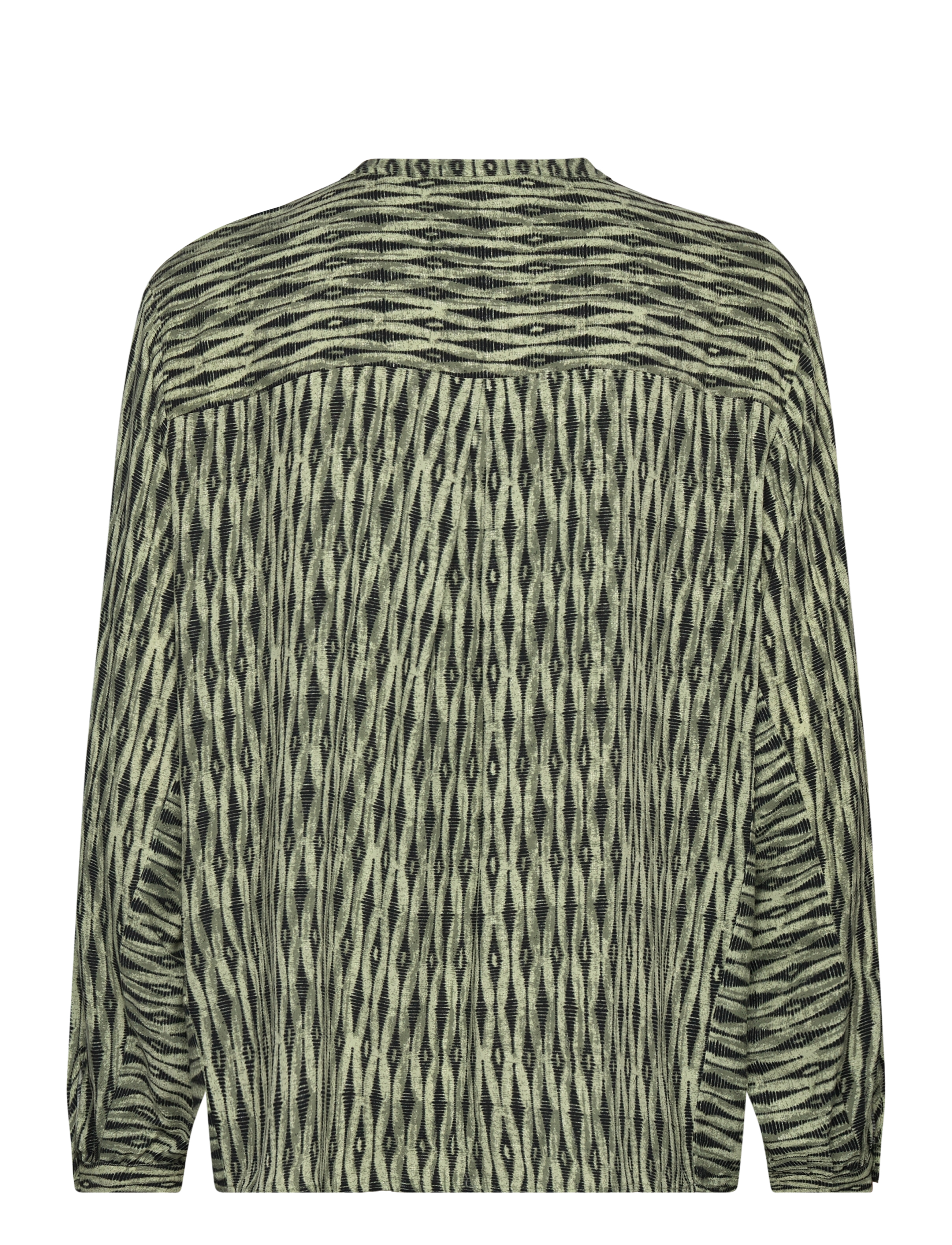FREE/QUENT - Blouse  - langärmlige blusen - deep lichen green w. black - 1