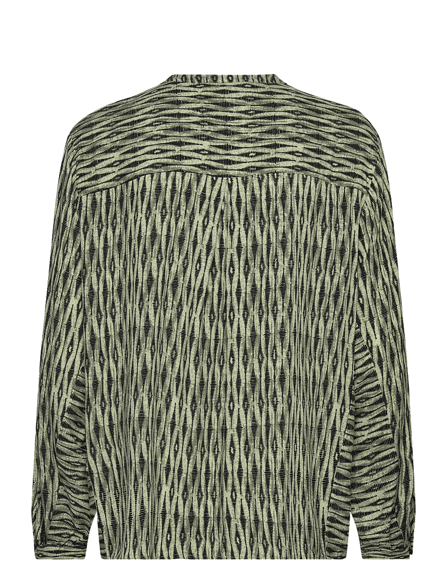 FREE/QUENT - Blouse - langärmelige blusen - deep lichen green w. black - 1