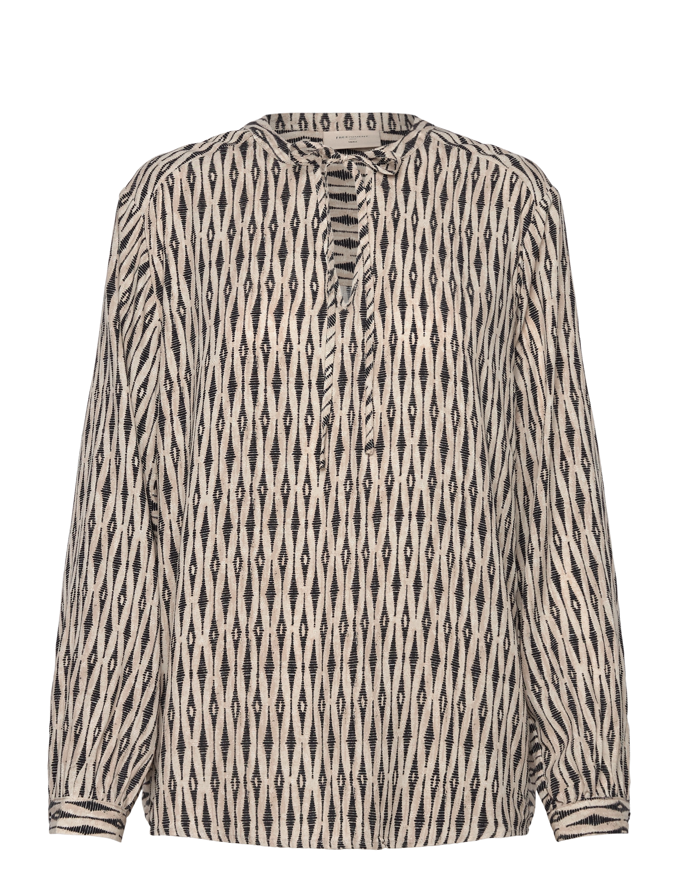 FREE/QUENT Blouse  - Bluser & Skjorter - MOONBEAM W. BLACK / black
