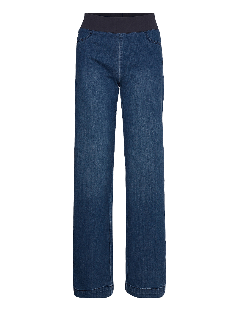 FREE/QUENT - Pants from Freequent in a soft material with power stretch. The pants have a sim - straight jeans - medium blue - 1