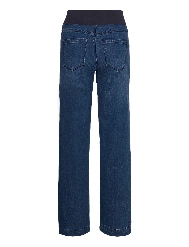 FREE/QUENT - Pants from Freequent in a soft material with power stretch. The pants have a sim - straight jeans - medium blue - 2
