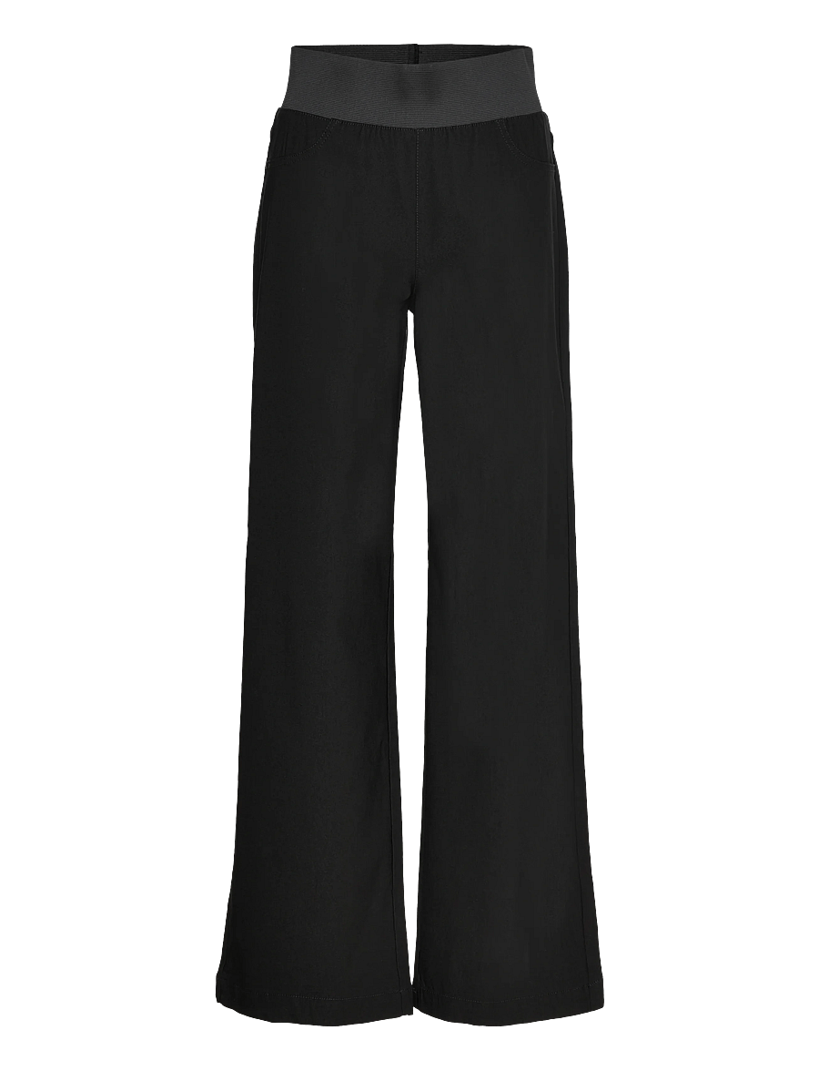 FREE/QUENT - FQSHANTAL-PANTS - hosen mit weitem bein - black - 1