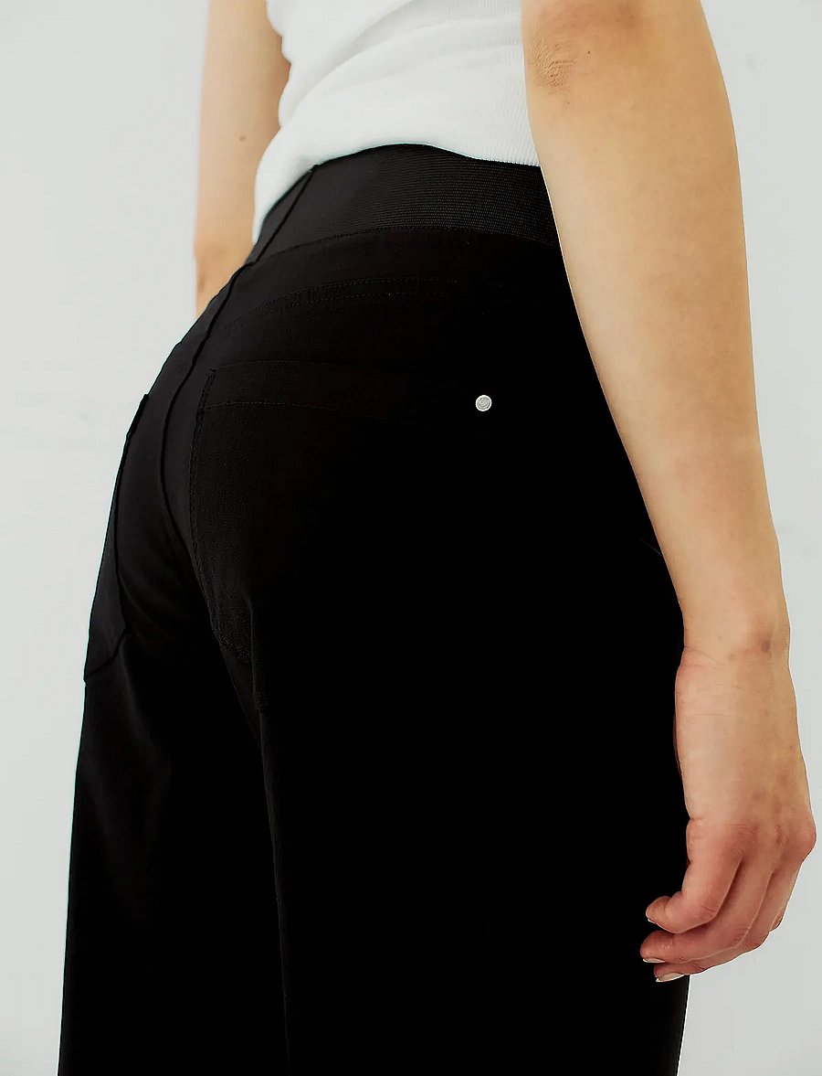 FREE/QUENT - FQSHANTAL-PANTS - hosen mit weitem bein - black - 3
